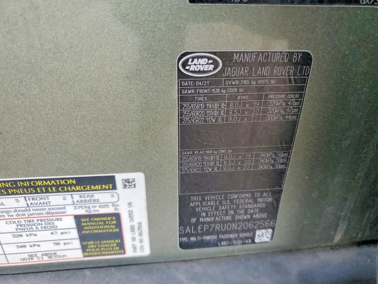 2022 Land Rover Defender 110 se