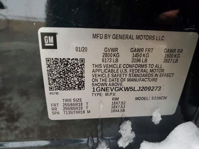 2020 Chevrolet Traverse lt