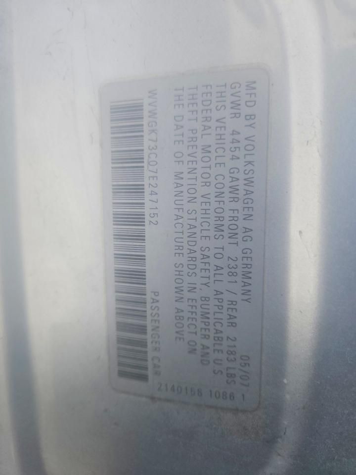 2007 Volkswagen Passat 2.0t