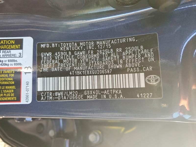 2016 Toyota Avalon xle