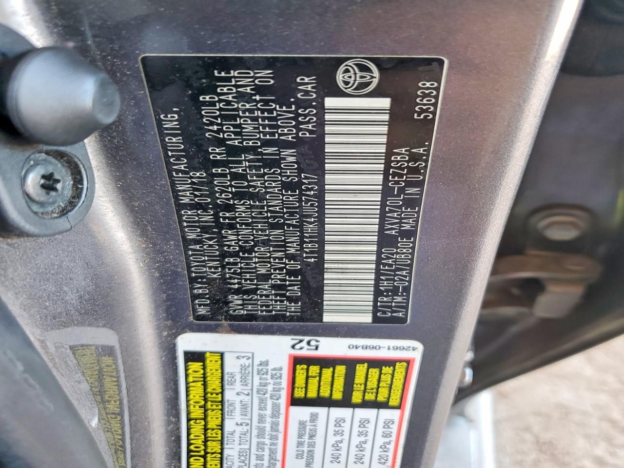 2018 Toyota Camry se