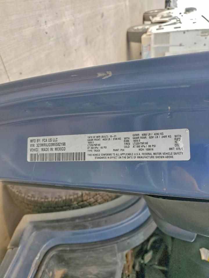 2021 Dodge RAM Promaster 3500 Delivery Van