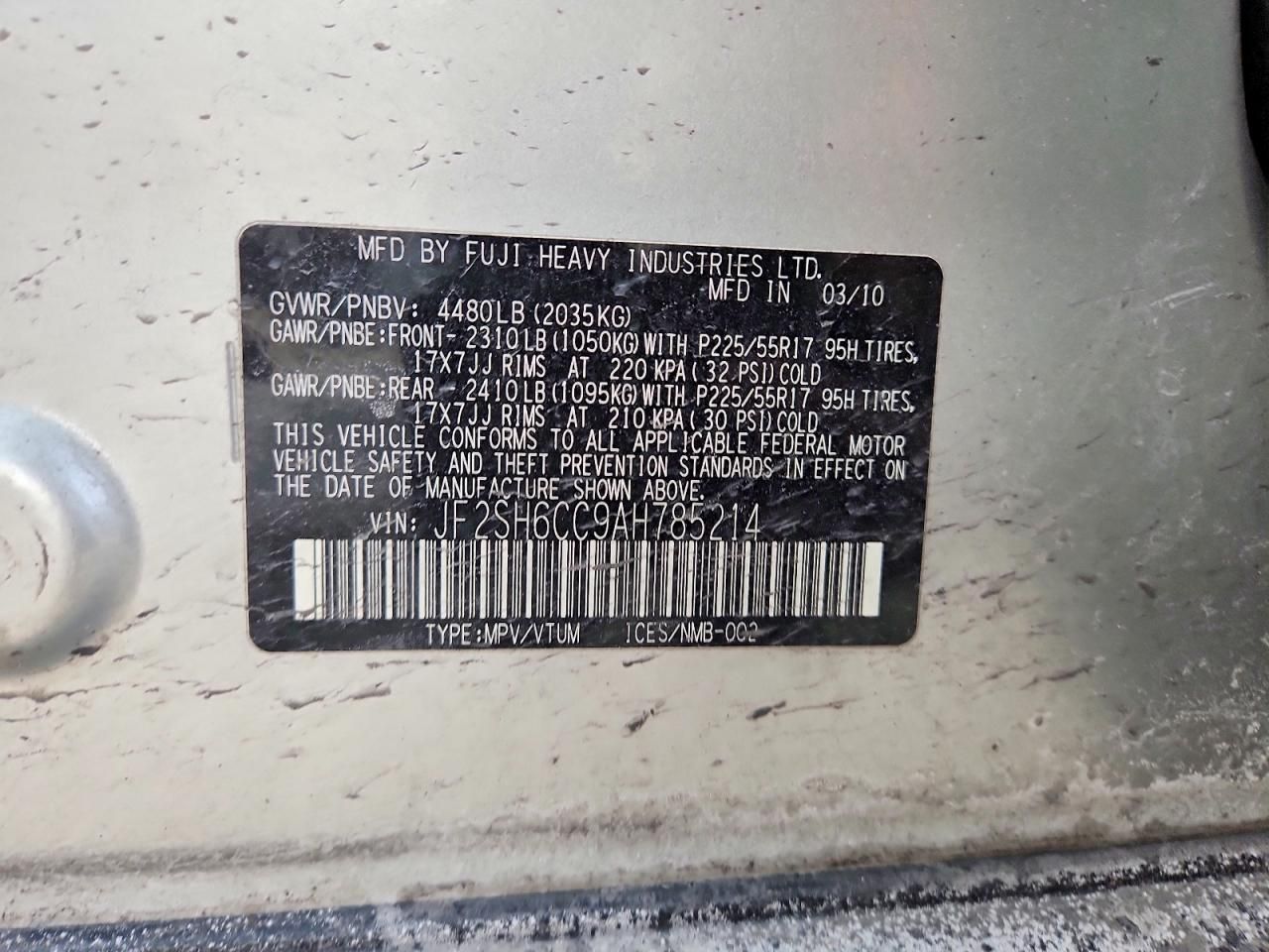 2010 Subaru Forester 2.5x Premium