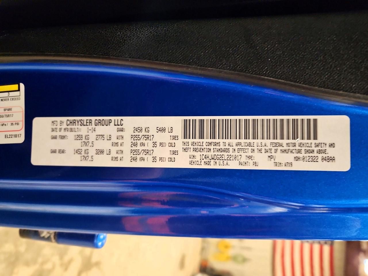 2014 Jeep Wrangler Unlimited Sport