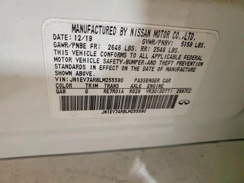 2020 Infiniti Q50 Pure