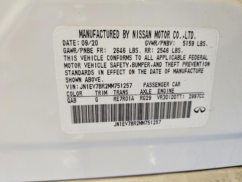 2021 Infiniti Q50 Luxe