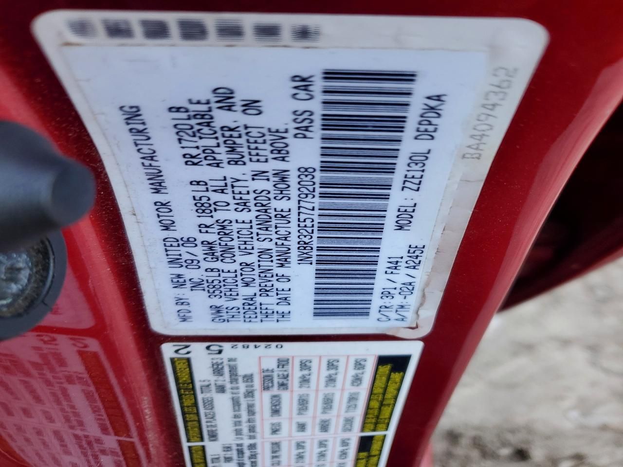 2007 Toyota Corolla ce