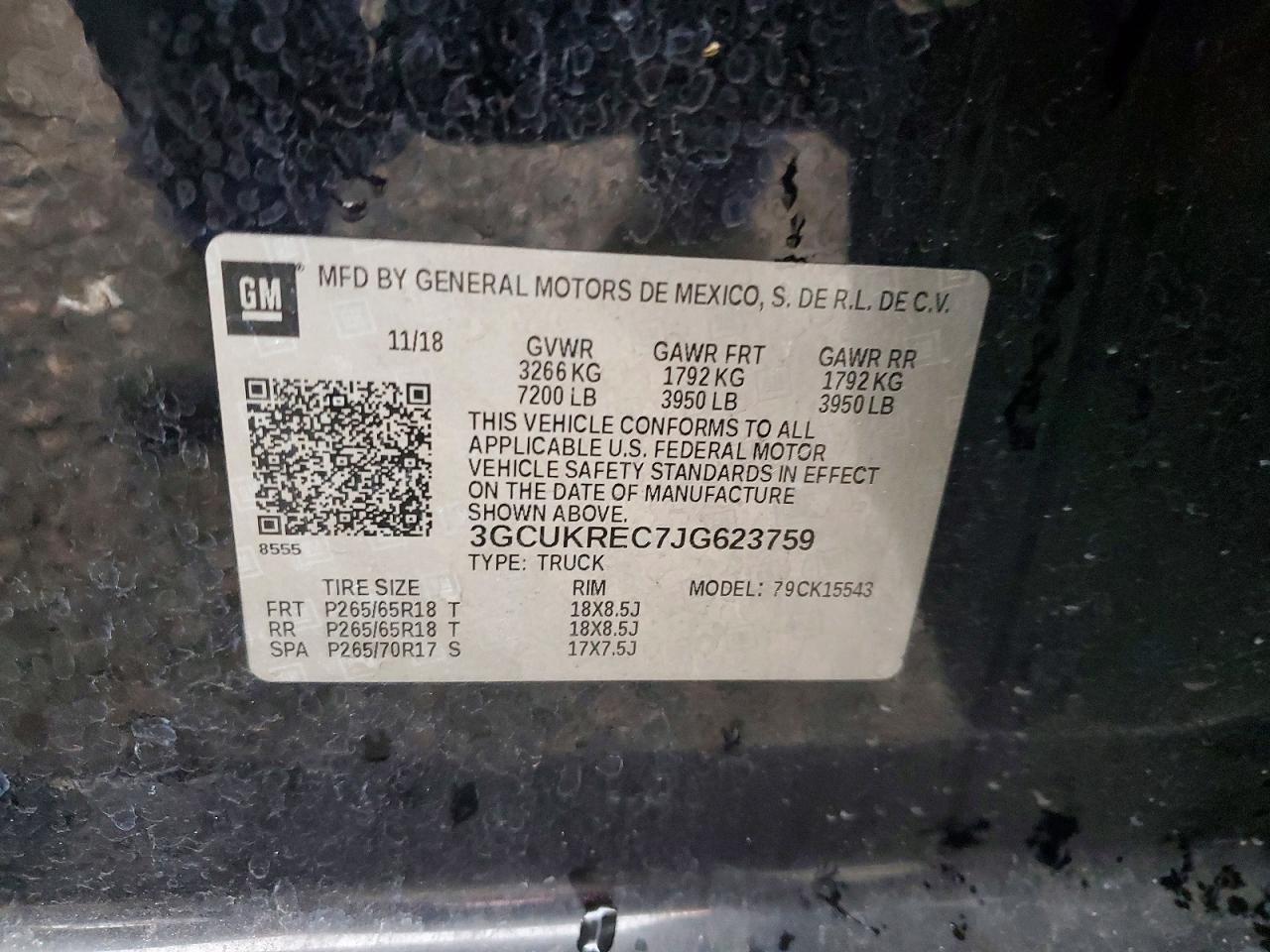 2018 Chevrolet Silverado K1500 lt