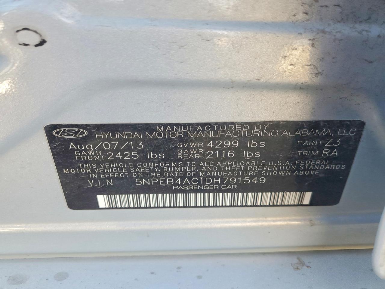 2013 Hyundai Sonata gls