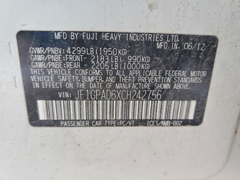 2012 Subaru Impreza Premium