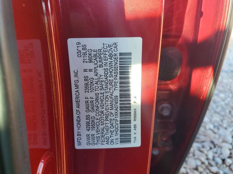 2019 Honda Accord lx