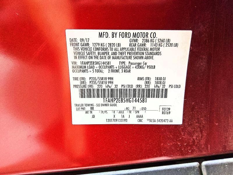 2017 Ford Taurus sel