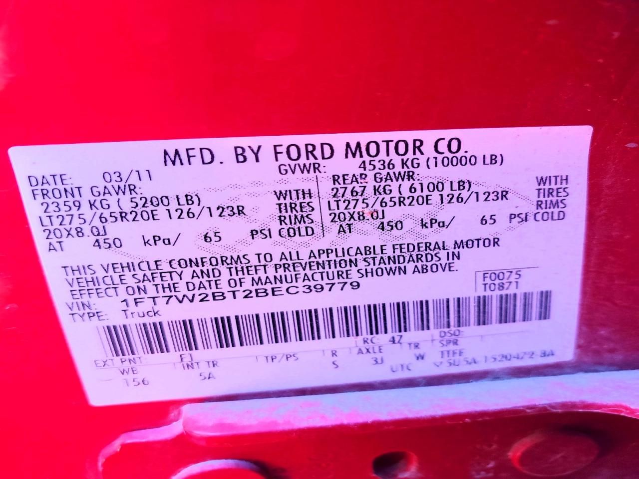 2011 Ford F250 Super Duty