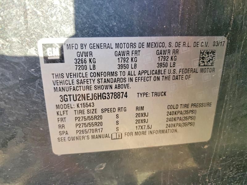 2017 GMC Sierra K1500 slt