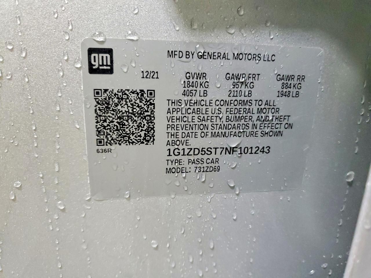 2022 Chevrolet Malibu lt