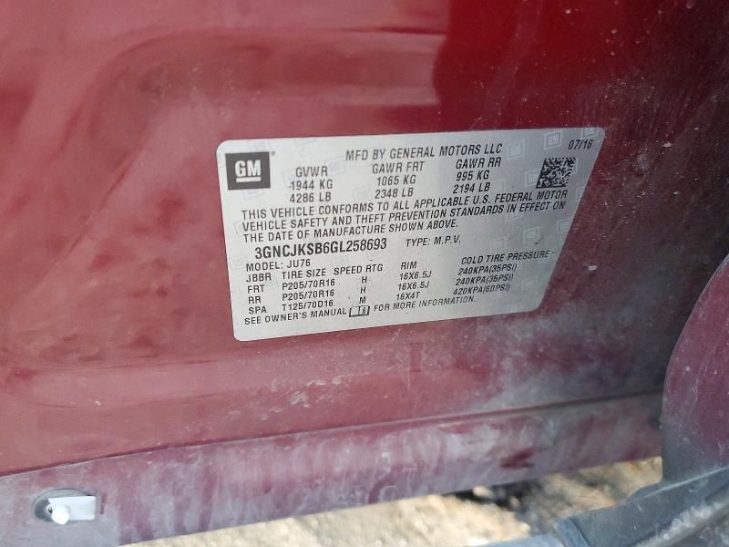 2016 Chevrolet Trax ls