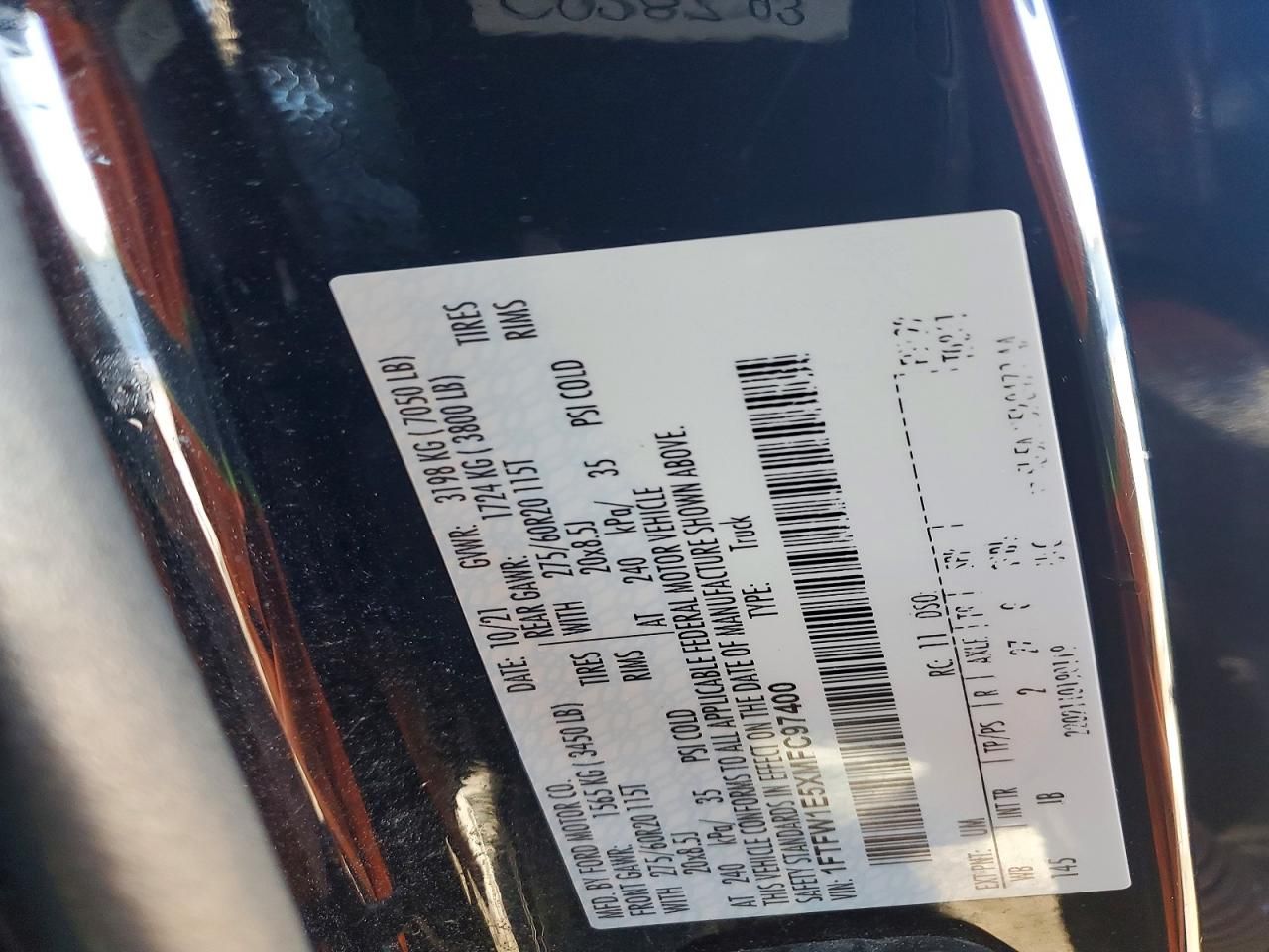 2021 Ford F150 Supercrew