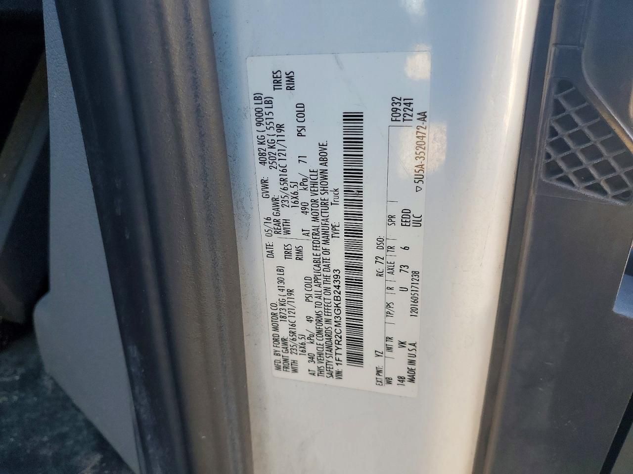 2016 Ford Transit T--Delivery Van