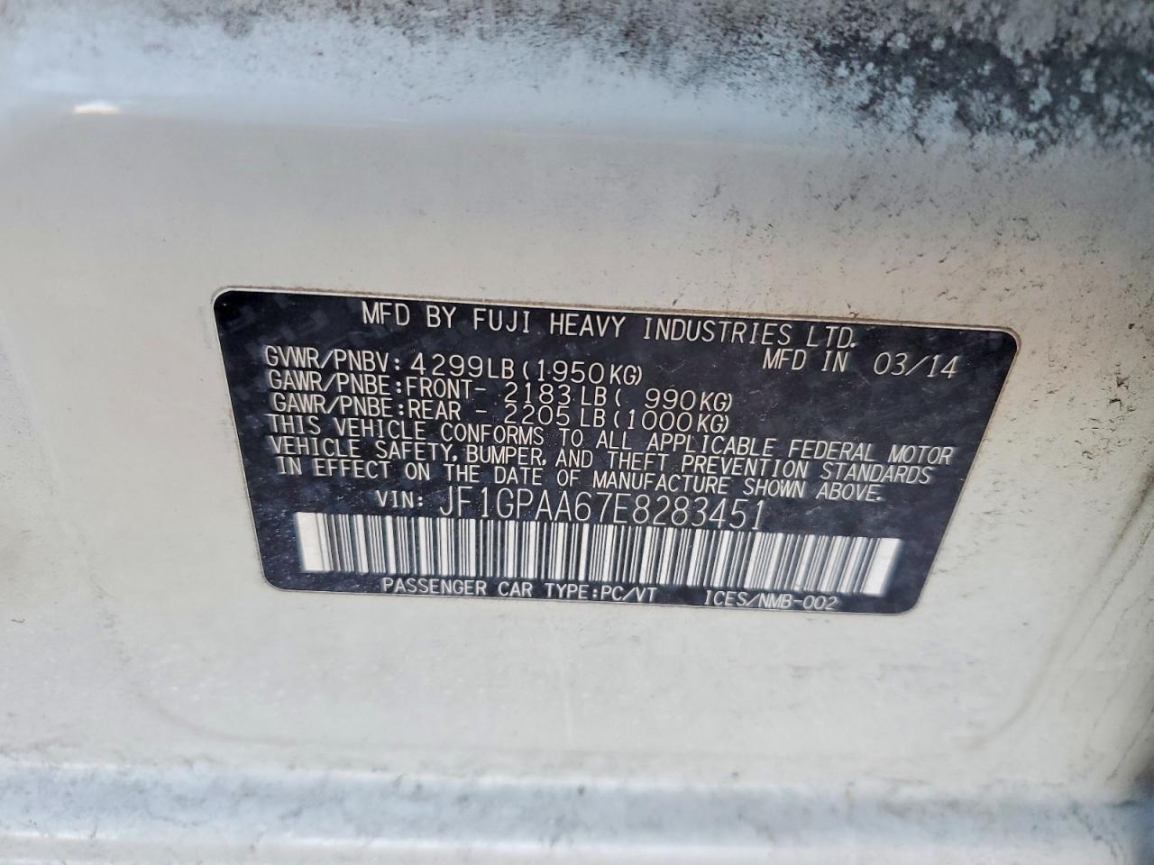 2014 Subaru Impreza
