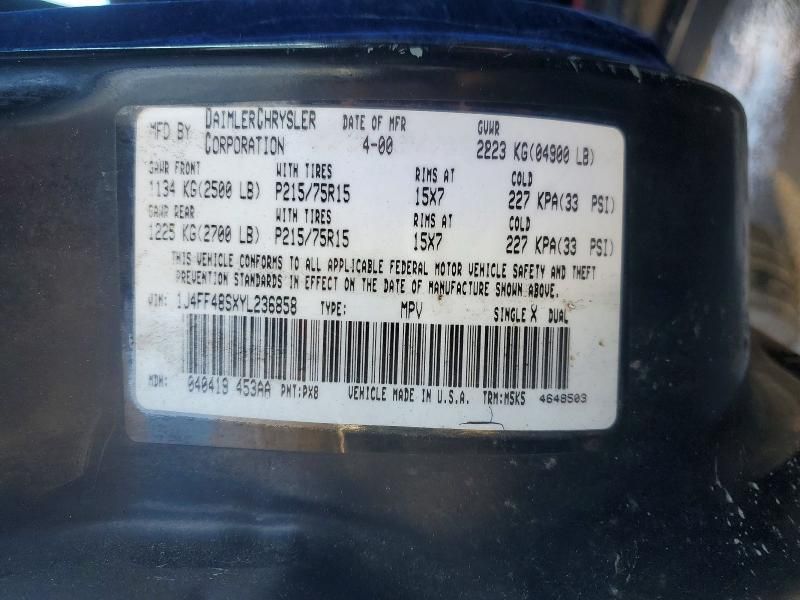 2000 Jeep Cherokee Sport