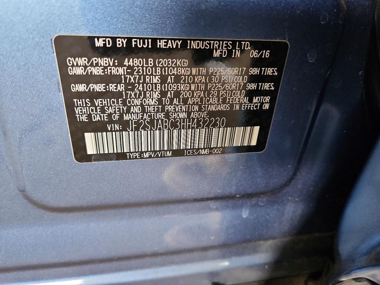 2017 Subaru Forester 2.5i
