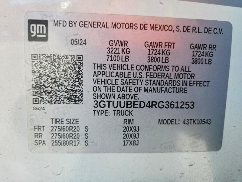 2024 GMC Sierra K1500 sle