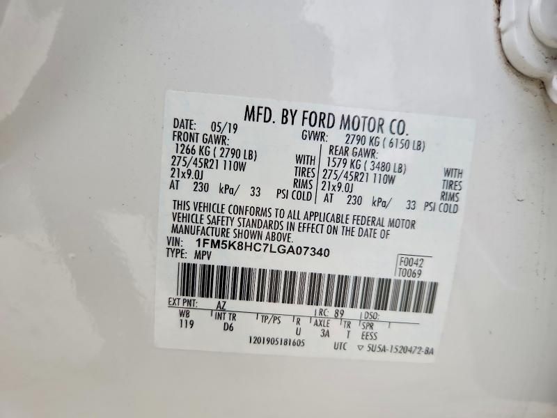 2020 Ford Explorer Platinum