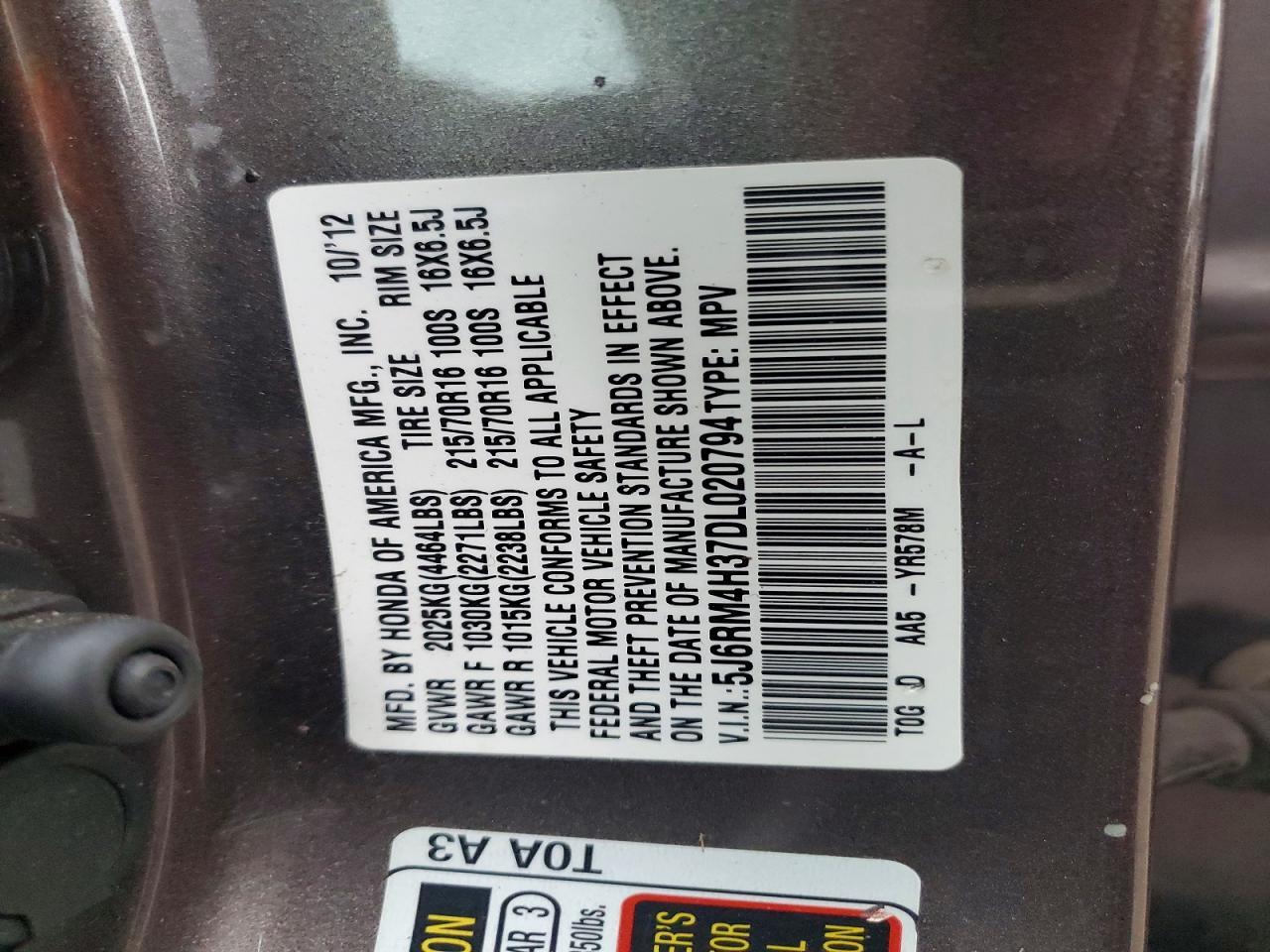 2013 Honda Cr-v lx