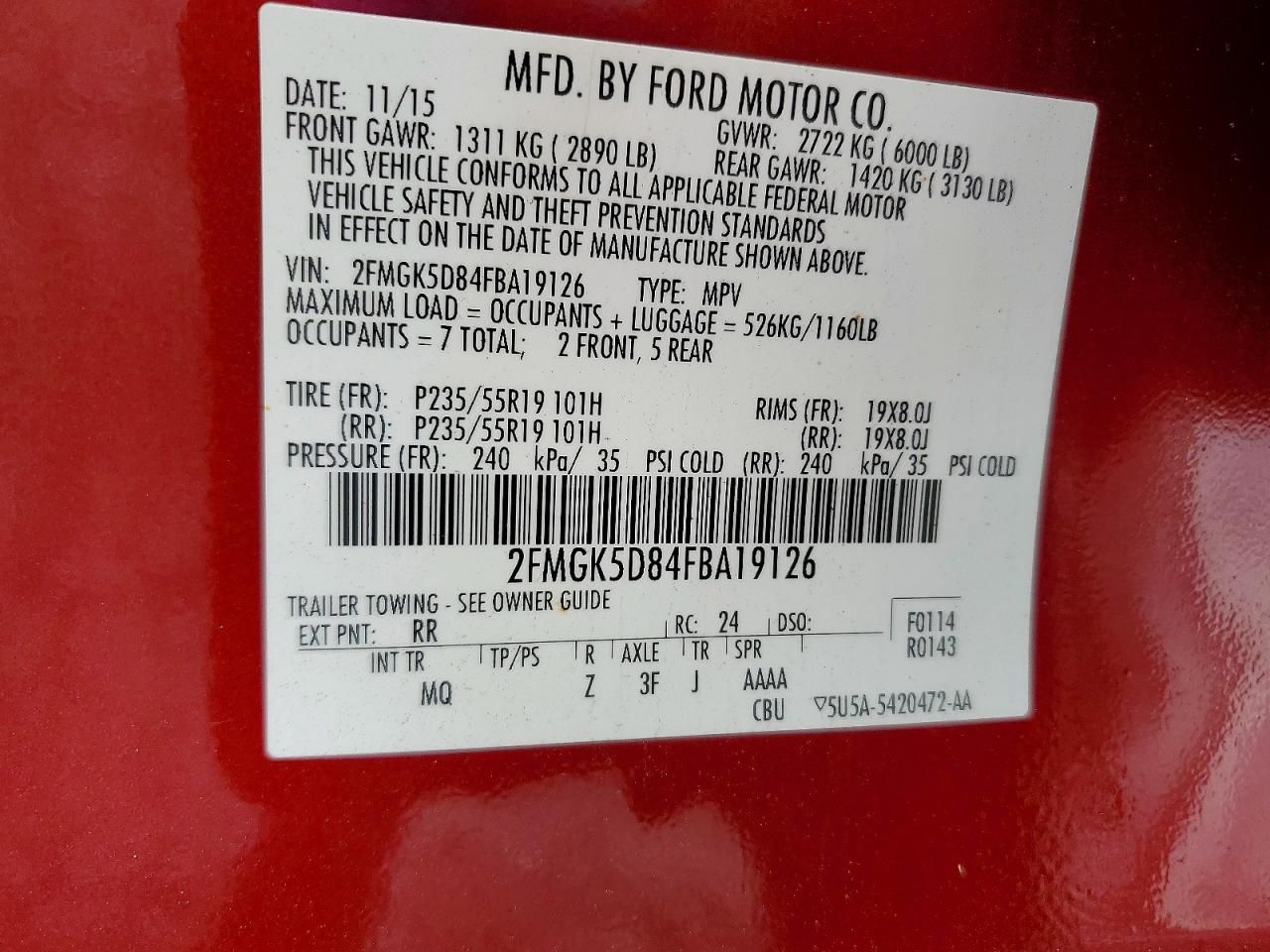 2015 Ford Flex Limited