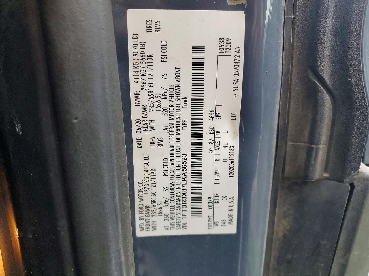 2020 Ford Transit T-250
