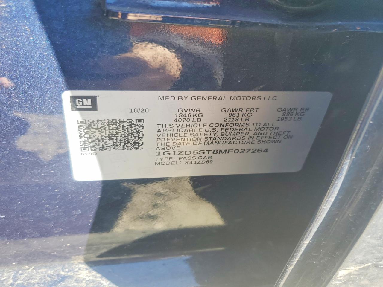 2021 Chevrolet Malibu lt