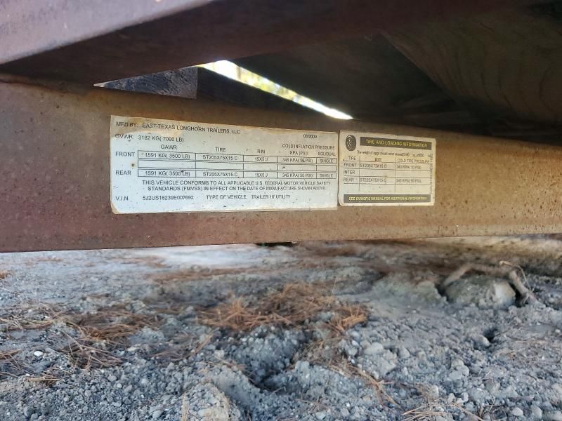 2009 Long 2009 East Texas Longhorn Utility Trailer