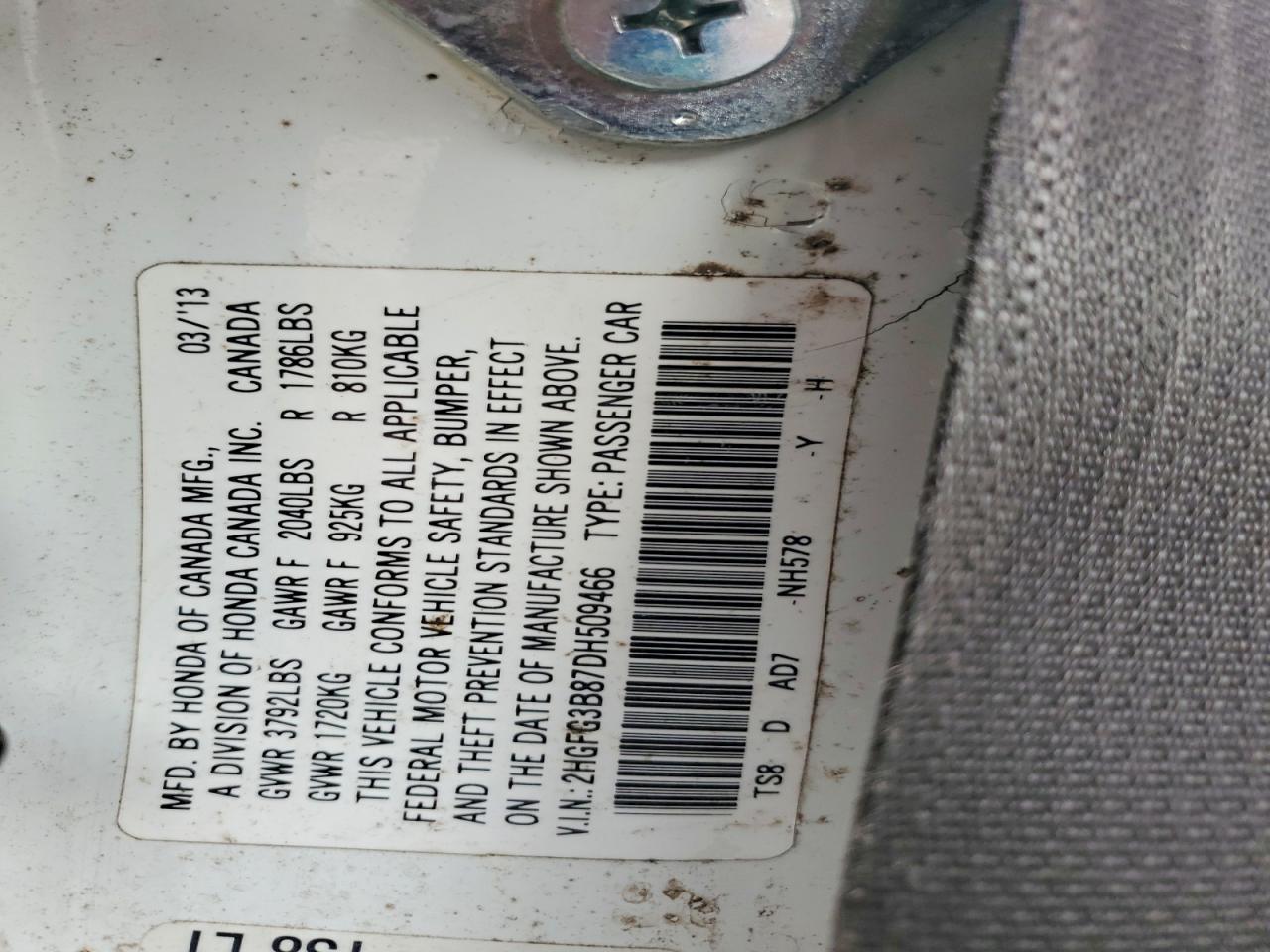 2013 Honda Civic ex