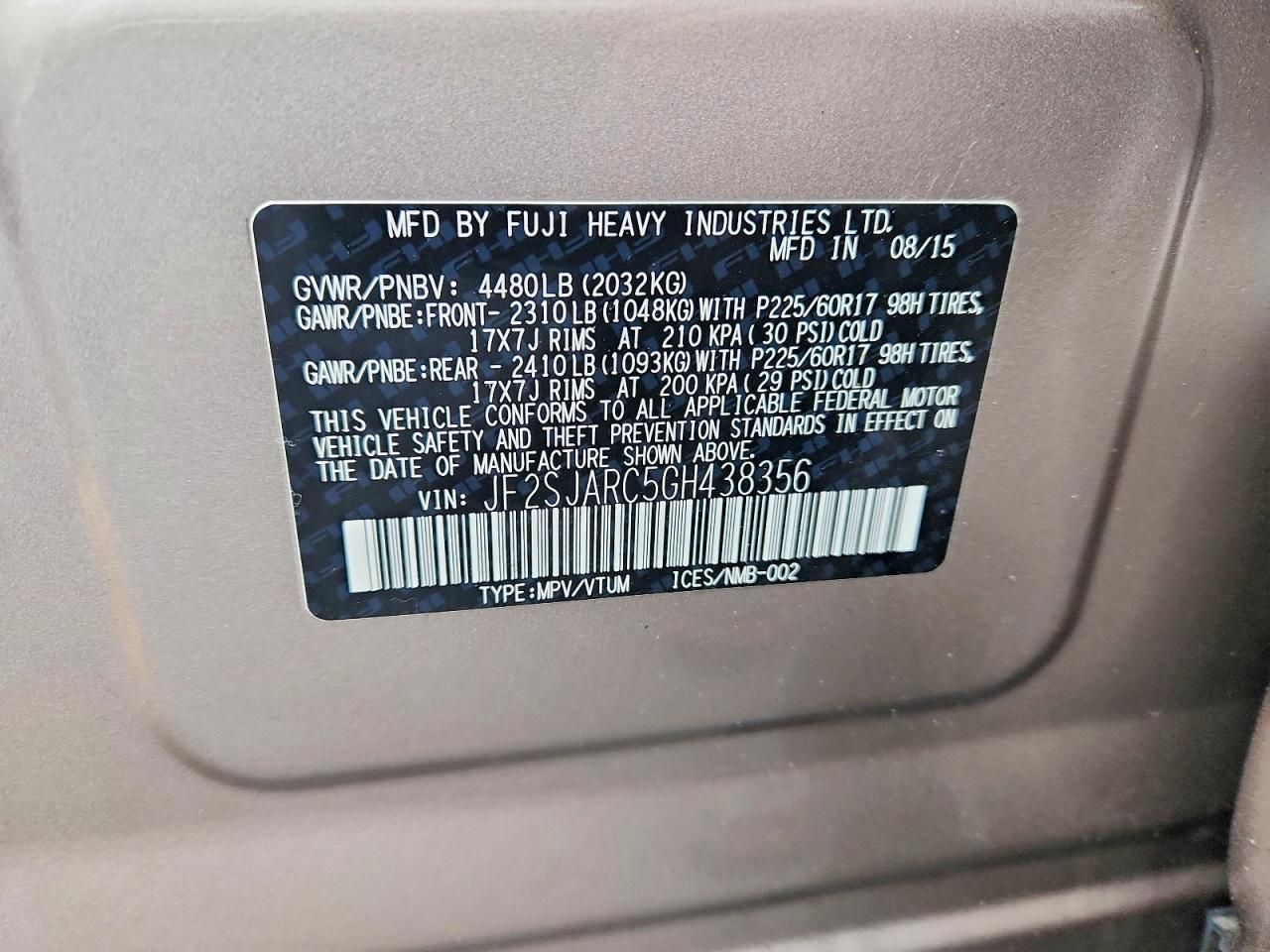 2016 Subaru Forester 2.5i Limited