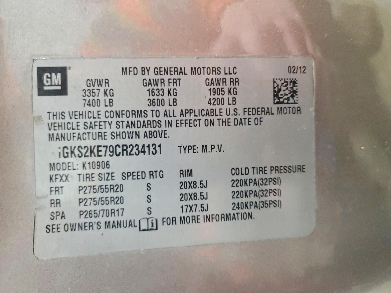 2012 GMC Yukon xl K1500 slt