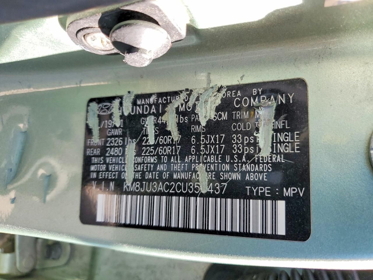 2012 Hyundai Tucson gls