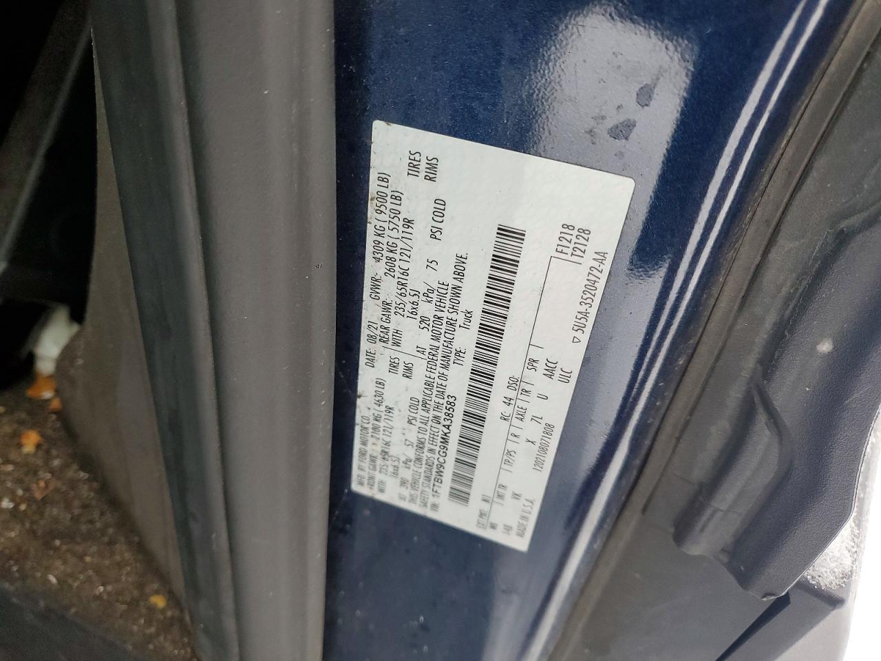 2021 Ford Transit 3500 Utility / Service Van