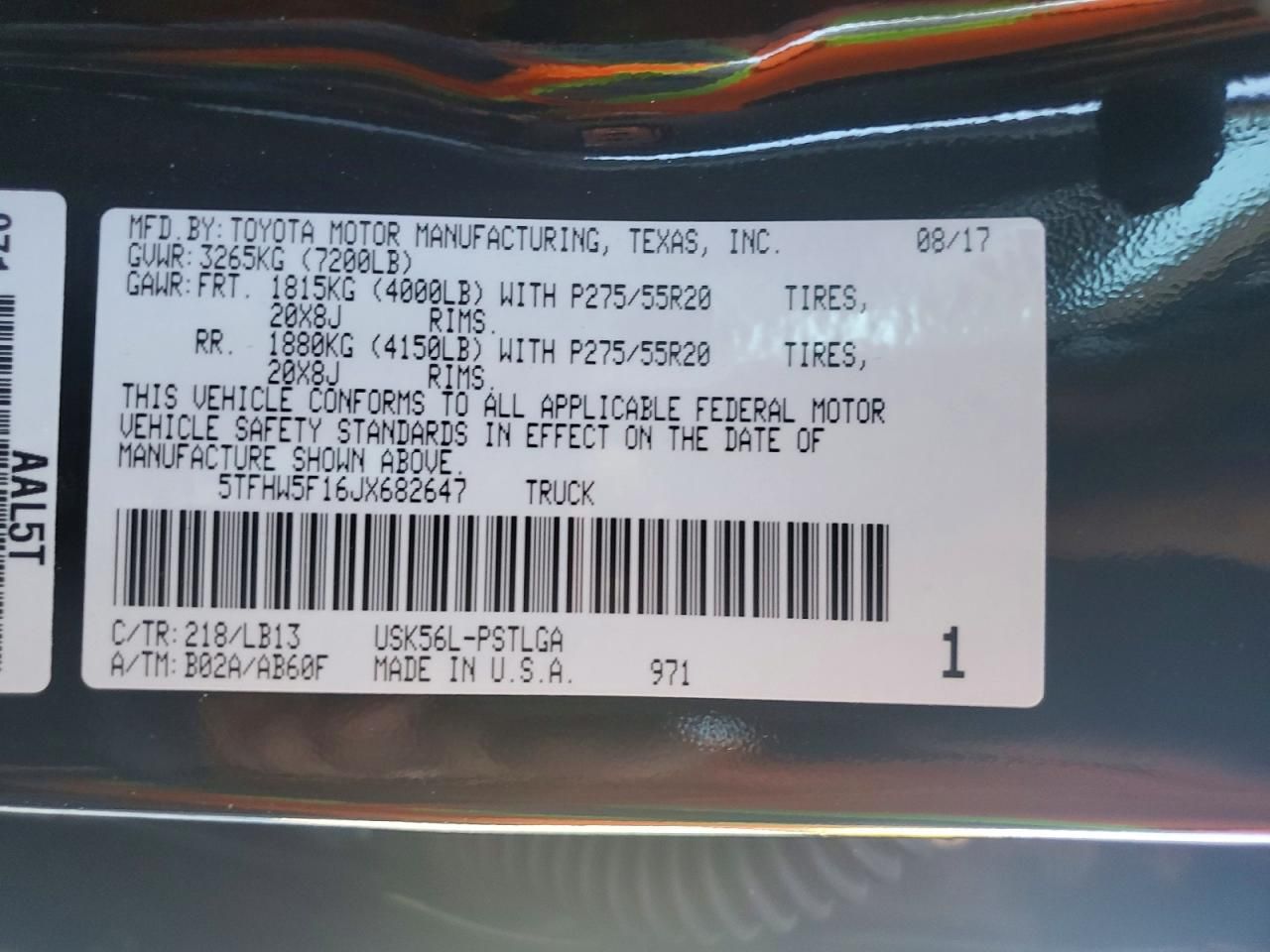 2018 Toyota Tundra Crewmax Limited