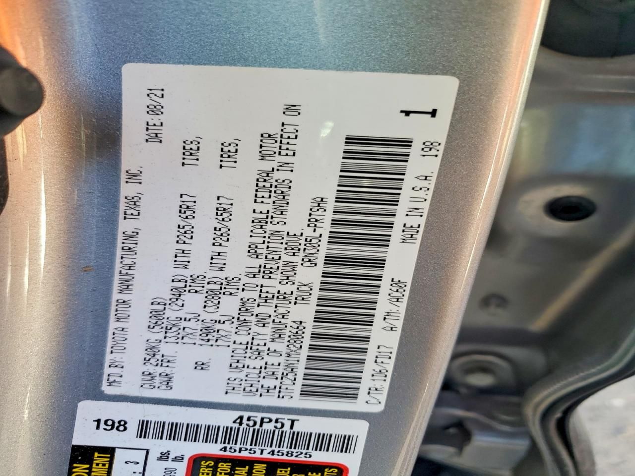 2021 Toyota Tacoma Double cab