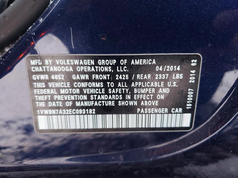 2014 Volkswagen Passat se