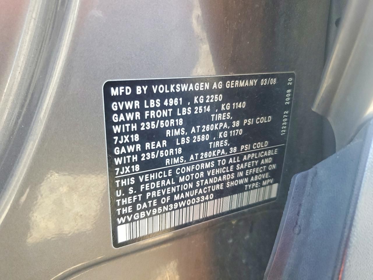 2009 Volkswagen Tiguan se