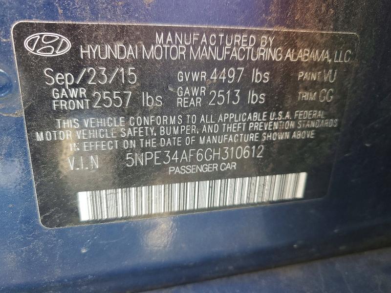 2016 Hyundai Sonata Sport