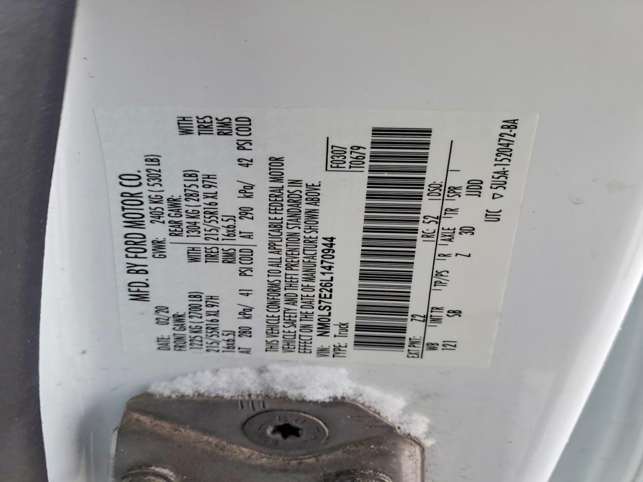 2020 Ford Transit Connect XL