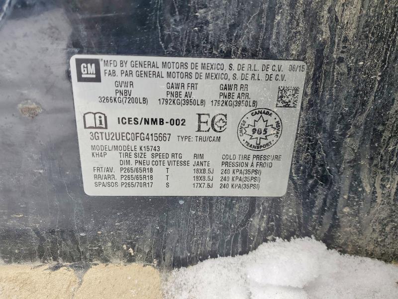 2015 GMC Sierra K1500 sle