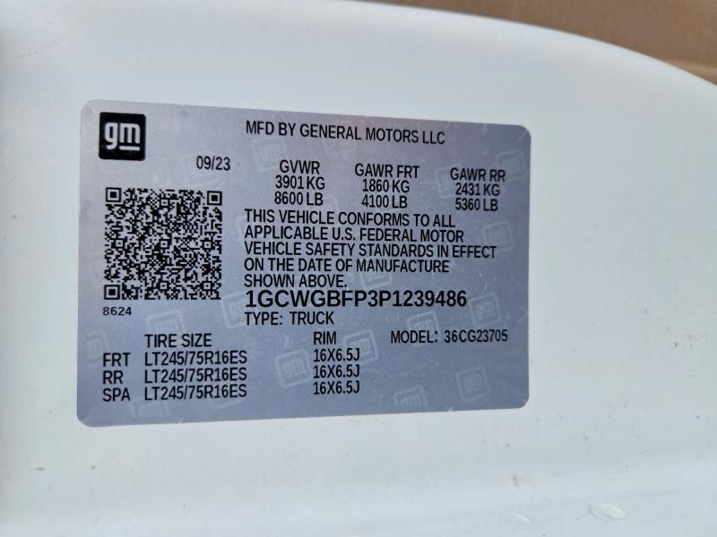 2023 Chevrolet Express 2500 Utility / Service van