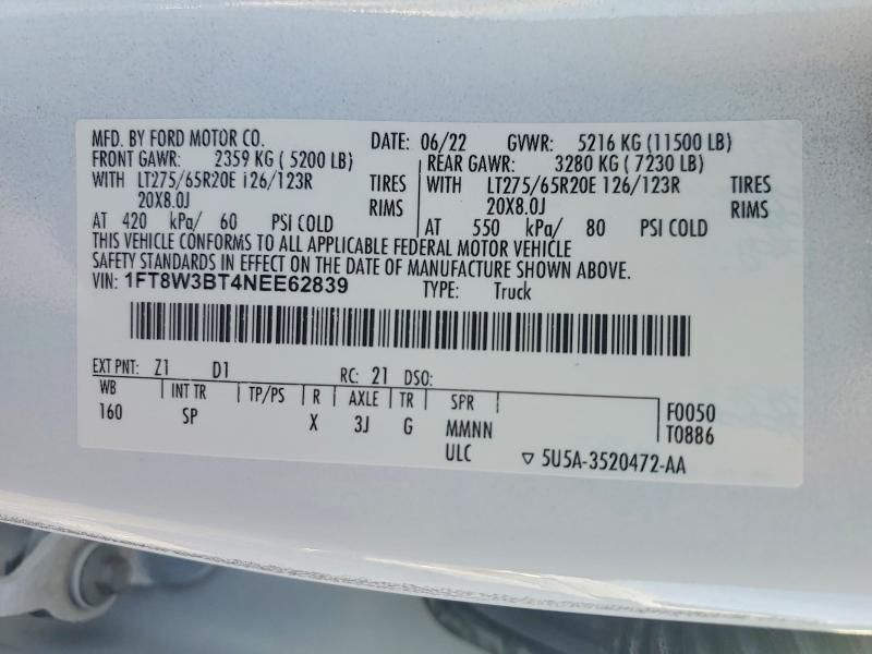 2022 Ford F350 Super Duty