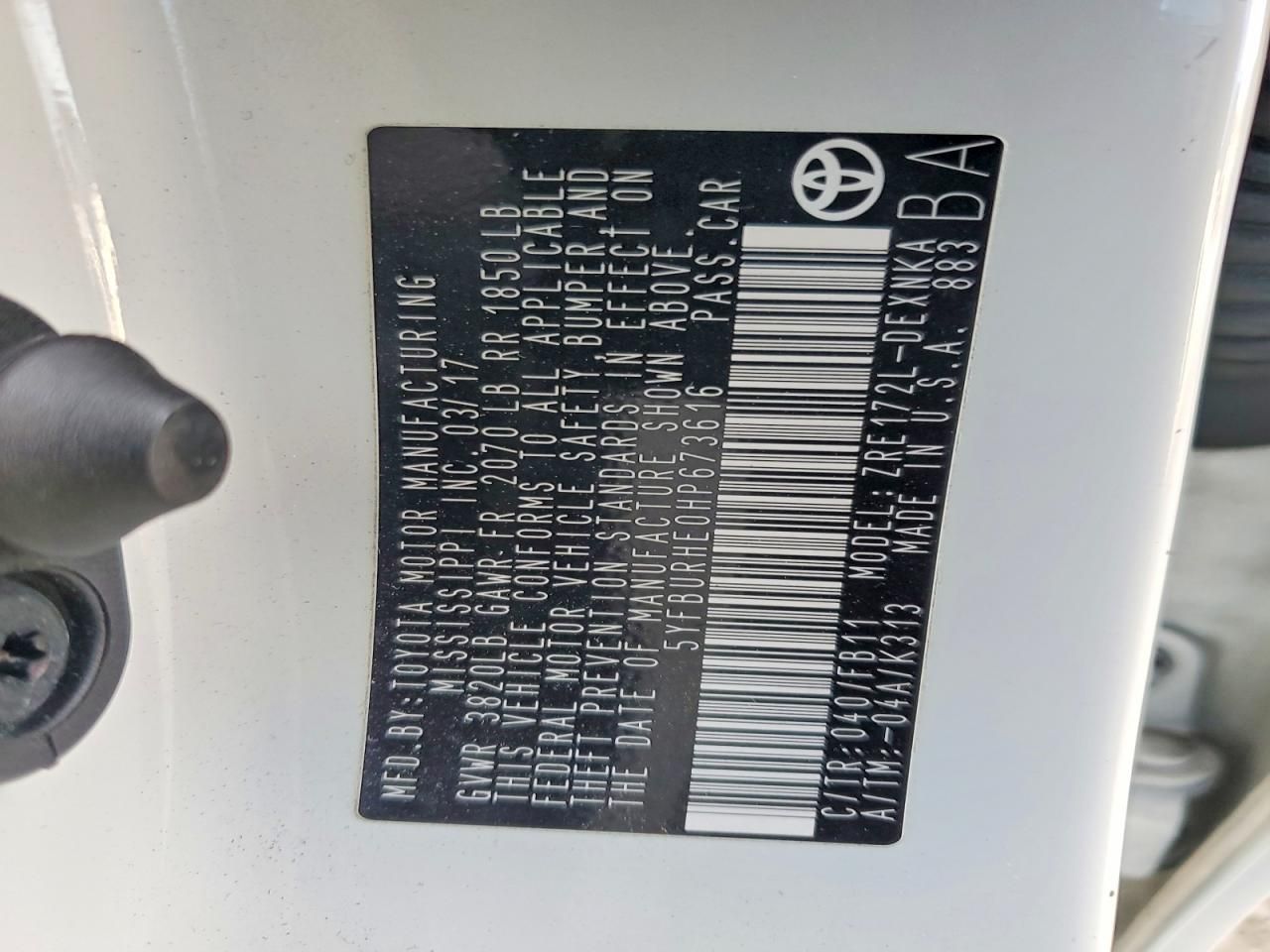 2017 Toyota Corolla l