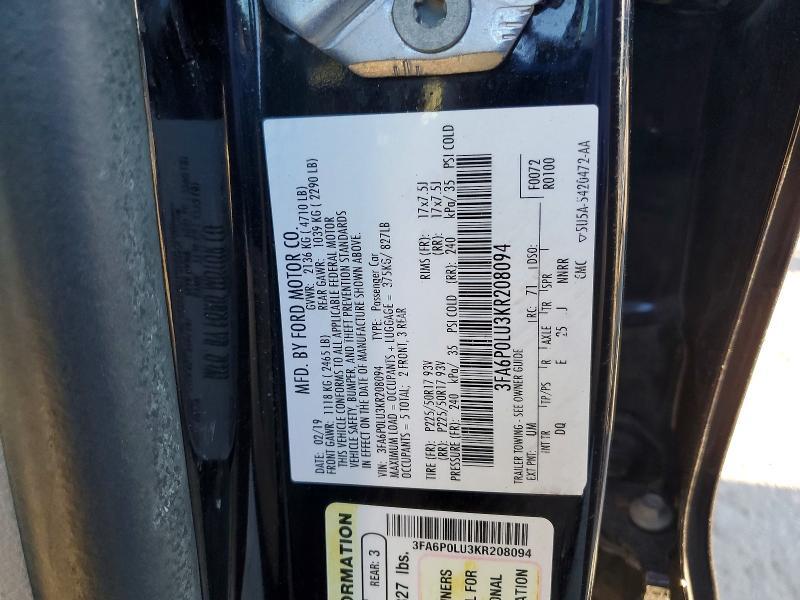 2019 Ford Fusion se