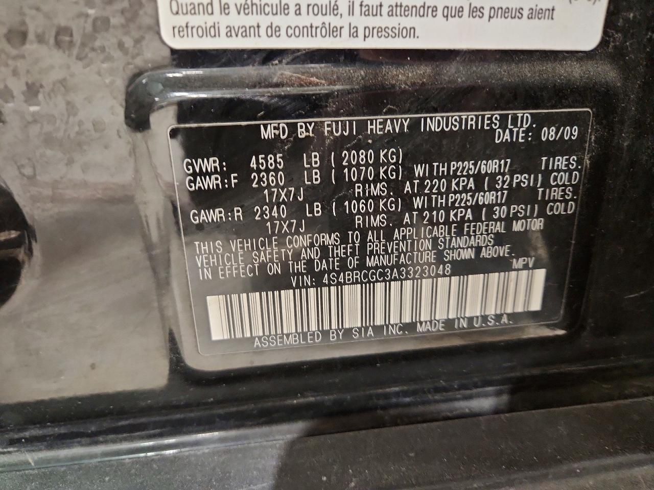 2010 Subaru Outback 2.5i Premium