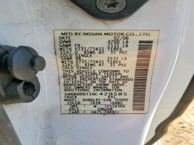 2006 Nissan Frontier King cab xe